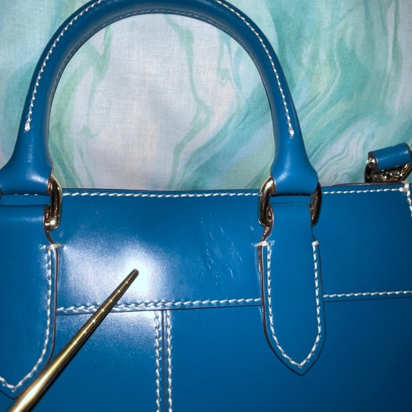 Dooney and Bourke Jayne Satchel in Airforce blue 💙🩵 - Picture 11 of 16